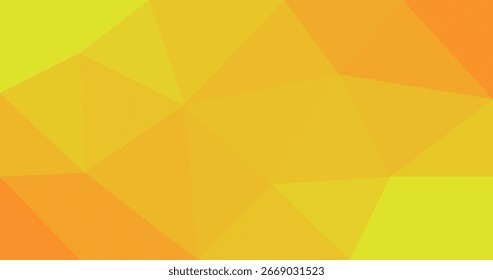 Fondo de estilo poli bajo triangular arrugado geométrico amarillo