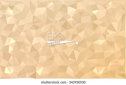 Yellow geometric rumpled triangular low poly style origami gradient illustration graphic background. Vector polygonal design for your business.