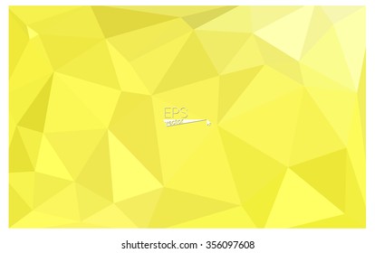 Yellow geometric rumpled triangular low poly style origami gradient illustration graphic background. Vector polygonal design for your business. Yellow geometric rumpled triangular low poly style origami gradient illustration graphic background. Vector polygonal design for your business.