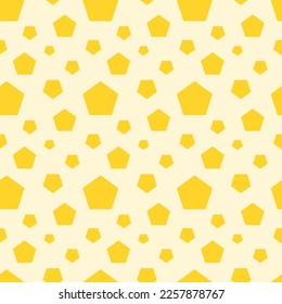 Yellow Geometric Seamless Pattern Ideal for Fabric Garment, Ceramics, Wallpaper. Vector Illustration.