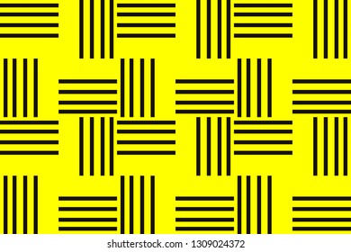 Yellow geometric seamless pattern in modern stylish. Abstract background. Vector seamless pattern