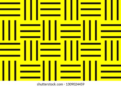 Yellow geometric seamless pattern in modern stylish. Abstract background. Vector seamless pattern