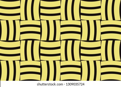 Yellow geometric seamless pattern in modern stylish. Abstract background. Vector seamless pattern