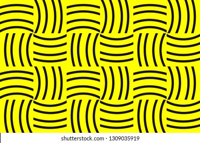 Yellow geometric seamless pattern in modern stylish. Abstract background. Vector seamless pattern
