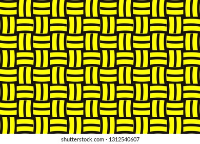 Yellow geometric seamless pattern in modern stylish. Abstract background. Vector seamless pattern
