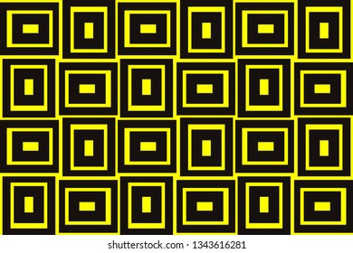 Yellow geometric seamless pattern in modern stylish. Abstract background. Vector seamless pattern
