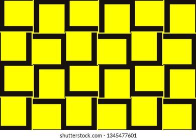 Yellow geometric seamless pattern in modern stylish. Abstract background. Vector seamless pattern
