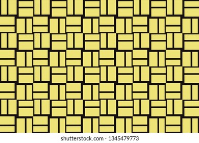 Yellow geometric seamless pattern in modern stylish. Abstract background. Vector seamless pattern