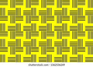 Yellow geometric seamless pattern in modern stylish. Abstract background. Vector seamless pattern