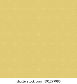 Yellow geometric seamless pattern with triangle, abstract background, vector. Modern stylish texture. Repeating geometric tiles
