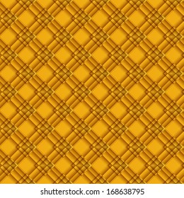 Yellow geometric seamless texture. Vector background