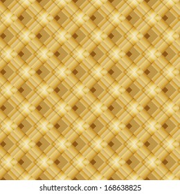 Yellow geometric seamless texture. Vector background