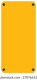 Yellow geometric shapes presentation background. Educational technology in the corner has a template bolt