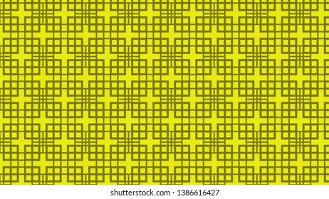 Yellow Geometric Square Background Pattern Illustration