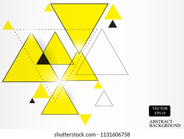yellow geometric triangle background