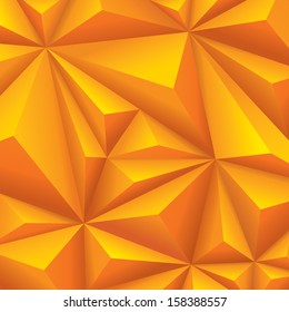 Yellow geometrical background. polygonal background.