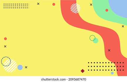 Yellow Geometry abstract background, banner, wallpaper