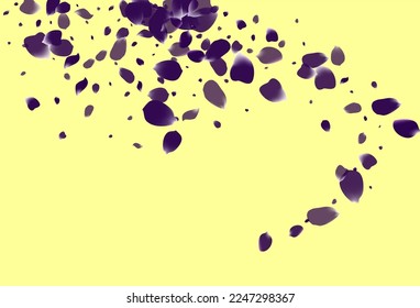 Yellow Geranium Spring Vector Yellow Background. Tender Flower Poster. Beautiful Blossom Beauty Wallpaper. Delicate Tulip Magenta Banner.