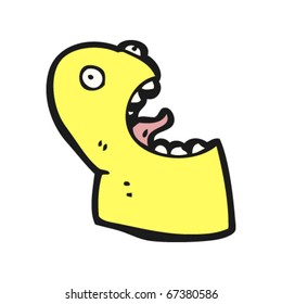 Gelbe Geisterkartoon
