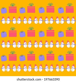 yellow gift pattern
