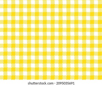 Yellow gingham check background, wallpaper, wrapping paper