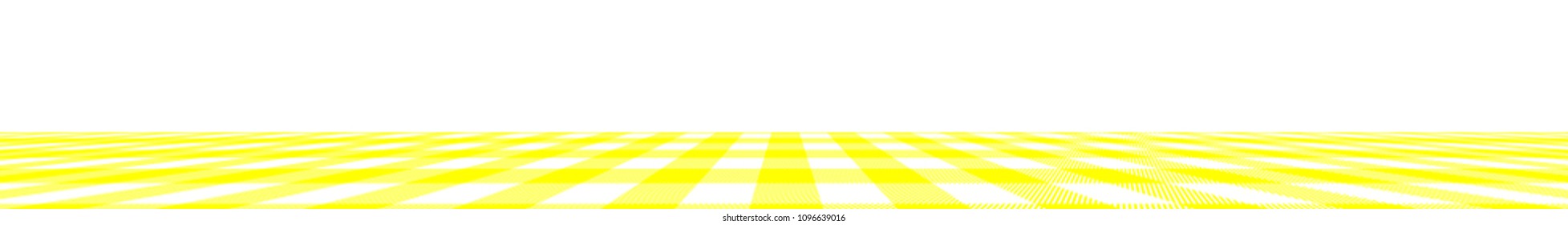 Yellow Gingham pattern. Texture from rhombus/squares for - plaid, tablecloths, clothes, shirts, dresses, paper, bedding, blankets, quilts and other textile products. Vector illustration.