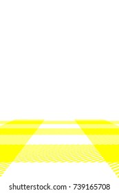 Yellow Gingham pattern. Texture from rhombus/squares for - plaid, tablecloths, clothes, shirts, dresses, paper, bedding, blankets, quilts and other textile products. Vector illustration.
