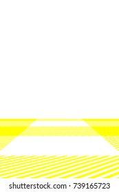 Yellow Gingham pattern. Texture from rhombus/squares for - plaid, tablecloths, clothes, shirts, dresses, paper, bedding, blankets, quilts and other textile products. Vector illustration.