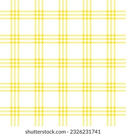 yellow gingham seamless pattern, vector illustration.