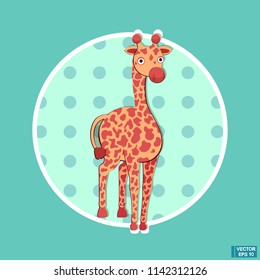 Yellow giraffe ,animal from zoo