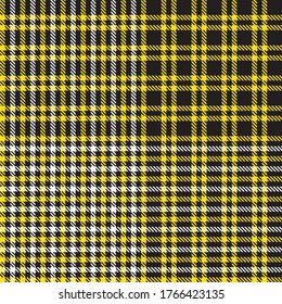 Yellow Glen Plaid textured seamless pattern suitable for fashion textiles and graphics
