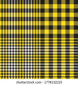 Yellow Glen Plaid textured seamless pattern suitable for fashion textiles and graphics