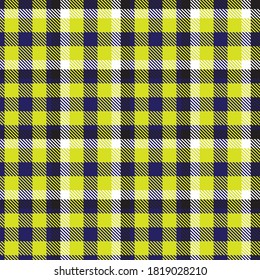 Yellow Glen Plaid textured seamless pattern suitable for fashion textiles and graphics