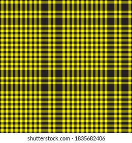Yellow Glen Plaid textured seamless pattern suitable for fashion textiles and graphics