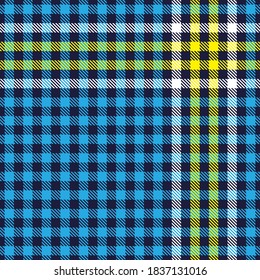 Yellow Glen Plaid textured seamless pattern suitable for fashion textiles and graphics