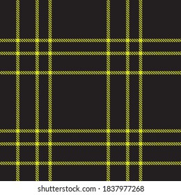 Yellow Glen Plaid textured seamless pattern suitable for fashion textiles and graphics