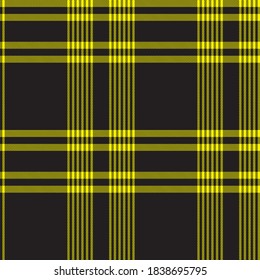 Yellow Glen Plaid textured seamless pattern suitable for fashion textiles and graphics