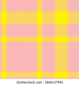 Yellow Glen Plaid textured seamless pattern suitable for fashion textiles and graphics