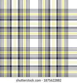 Yellow Glen Plaid textured seamless pattern suitable for fashion textiles and graphics