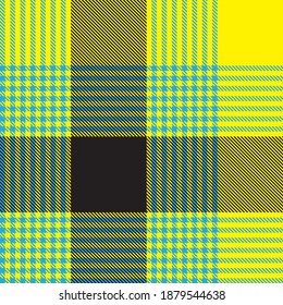 Yellow Glen Plaid textured seamless pattern suitable for fashion textiles and graphics