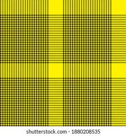 Yellow Glen Plaid textured seamless pattern suitable for fashion textiles and graphics