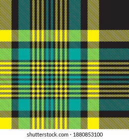Yellow Glen Plaid textured seamless pattern suitable for fashion textiles and graphics