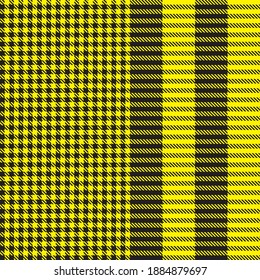 Yellow Glen Plaid textured seamless pattern suitable for fashion textiles and graphics