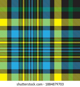 Yellow Glen Plaid textured seamless pattern suitable for fashion textiles and graphics