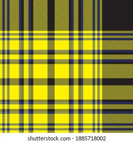 Yellow Glen Plaid textured seamless pattern suitable for fashion textiles and graphics