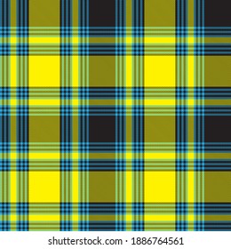 Yellow Glen Plaid textured seamless pattern suitable for fashion textiles and graphics