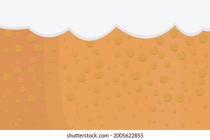 fondo de pantalla amarilla de burbujas de cerveza
