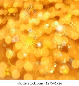 Yellow glow. vector