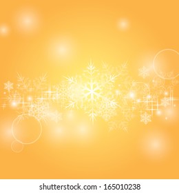 yellow glowing christmas background
