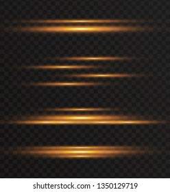 yellow glowing light explodes on a transparent background. Sparkling magical dust particles. Bright Star. Transparent shining sun, bright flash. Vector sparkles. To center a bright flash.